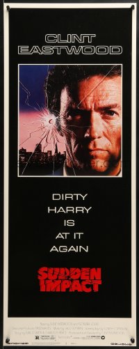 8g354 SUDDEN IMPACT insert 1983 Clint Eastwood is at it again as Dirty Harry, great image!