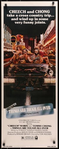 8g375 THINGS ARE TOUGH ALL OVER insert 1982 Cheech & Chong take a cross country trip to Las Vegas!