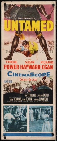 8g407 UNTAMED insert 1955 Tyrone Power & Susan Hayward in Africa with natives!