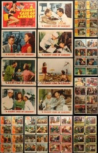 8h196 LOT OF 104 LOBBY CARDS 1940s-1950s complete sets of 8 from a variety of different movies!