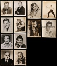 8h411 LOT OF 12 8X10 STILLS OF ACTOR PORTRAITS 1940s-1970s leading & supporting men!