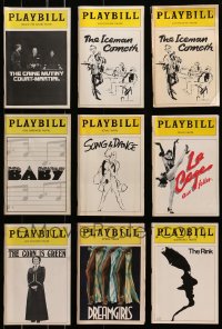 8h425 LOT OF 9 PLAYBILLS 1980s great images & info from a variety of different stage plays!