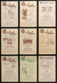 8h018 LOT OF 9 86TH STREET CASINO THEATRE HERALDS 1960s all completely in German!