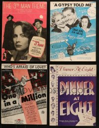 8h156 LOT OF 4 SHEET MUSIC 1930s-1940s great songs from a variety of different movies!