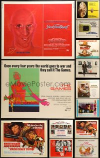8h281 LOT OF 13 UNFOLDED HALF-SHEETS 1960s-1980s great images from a variety of different movies!