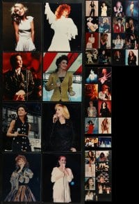 8h445 LOT OF 42 COLOR 8X10 REPRO PHOTOS OF FEMALE SINGERS 2000s great portraits performing & more!