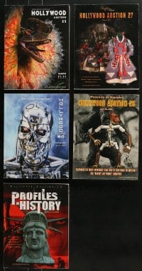 8h118 LOT OF 5 PROFILES IN HISTORY AUCTION CATALOGS 2006-2008 filled with movie memorabilia!