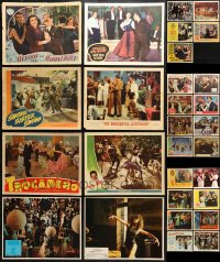 8h215 LOT OF 29 LOBBY CARDS SHOWING PEOPLE DANCING 1940s-1970s scenes from a variety of movies!