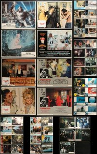 8h201 LOT OF 77 LOBBY CARDS 1970s incomplete sets from a variety of different movies!
