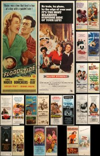8h252 LOT OF 22 MOSTLY UNFOLDED INSERTS 1950s-1980s great images from a variety of movies!