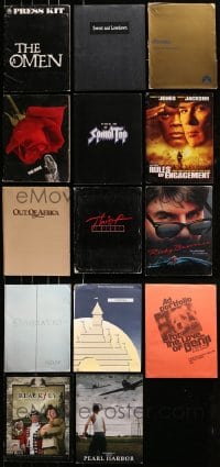 8h063 LOT OF 14 PRESSKITS WITH SUPPLEMENTS ONLY AND NO STILLS 1970s-2000s from a variety of movies!