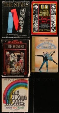 8h088 LOT OF 5 OVERSIZED HARDCOVER MOVIE BOOKS 1960s-1980s filled with images & information!