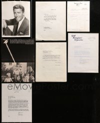 8h035 LOT OF 6 PETER LAWFORD MEMORABILIA & 1 DELUXE 8X10 STILL 1960s trade ad with Saul Bass art!