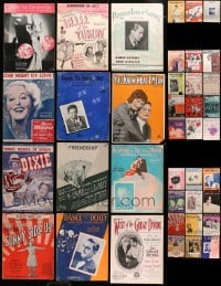 8h132 LOT OF 39 SHEET MUSIC 1920s-1940s great songs from a variety of different movies!