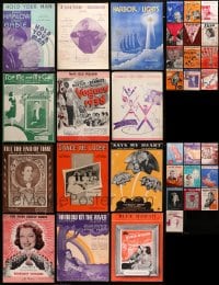 8h133 LOT OF 34 SHEET MUSIC 1930s-1940s great songs from a variety of different movies!