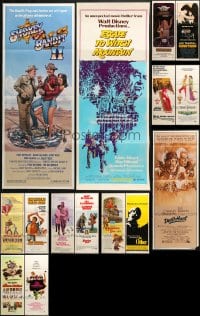 8h258 LOT OF 15 FORMERLY FOLDED INSERTS 1970s great images from a variety of movies!