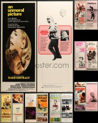 8h259 LOT OF 14 MOSTLY UNFOLDED INSERTS 1960s-1970s great images from a variety of movies!