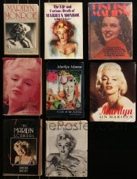 8h071 LOT OF 8 MARILYN MONROE HARDCOVER BOOKS 1960s-1980s great illustrated biographies!