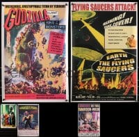 8h299 LOT OF 5 UNFOLDED REPRODUCTION POSTERS 1990s wonderful art from classic movies!
