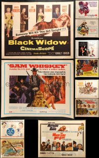 8h287 LOT OF 11 FORMERLY FOLDED HALF-SHEETS 1950s-1970s great images from a variety of movies!