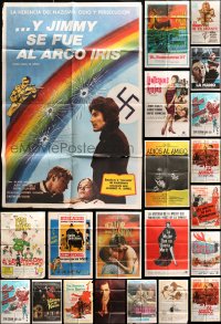 8h060 LOT OF 22 FOLDED ARGENTINEAN POSTERS 1960s-1970s great images from a variety of movies!