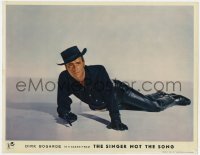 8j876 SINGER NOT THE SONG English LC 1961 best full-length portrait of Dirk Bogart in all black!