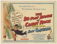 8j002 30 FOOT BRIDE OF CANDY ROCK TC 1959 wacky art of Costello, a science-friction masterpiece!