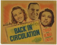 8j020 BACK IN CIRCULATION TC 1937 Joan Blondell, Pat O'Brien & Margaret Lindsay smiling portraits!