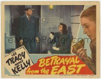 8j411 BETRAYAL FROM THE EAST LC 1944 Lee Tracy questions Nancy Kelly about a photograph!