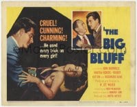 8j030 BIG BLUFF TC 1955 lady-killer John Bromfield used every trick in on every girl!
