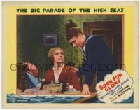 8j432 BORN FOR GLORY LC 1935 Betty Balfour, sailor John Mills, The Big Parade of the High Seas!