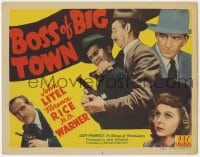 8j041 BOSS OF BIG TOWN TC 1942 H.B. Warner is the Mr. Big of organized crime, cool image!