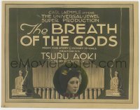 8j042 BREATH OF THE GODS TC 1920 Tsuru Aoki, Mrs. Sessue Hayakawa in a political scandal, rare!