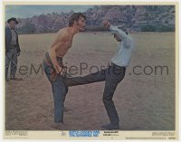 8j445 BUTCH CASSIDY & THE SUNDANCE KID LC #7 1969 no rules in a fight scene w/ Cassidy & Newman!