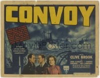 8j058 CONVOY TC 1940 Clive Brook, World War II, filmed at sea under actual wartime conditions!