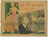 8j478 COQUETTE LC 1929 great close up of Mary Pickford shushing John St. Polis!