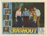 8j482 CRASHOUT LC #6 1954 William Bendix, Beverly Michaels & their son with escaped convicts!