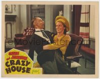 8j483 CRAZY HOUSE LC #7 R1948 great close up of Cass Daly smiling at Percy Kilbride on her lap!