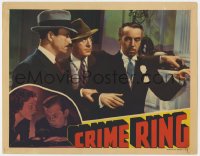 8j488 CRIME RING LC 1938 close up of Allan Lane grabbing gun from suspicious looking man!