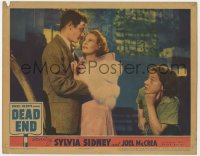 8j503 DEAD END LC 1937 Bobby Jordan watches Wendy Barrie & Joel McCrea embrace, NYC classic!