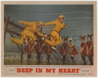 8j509 DEEP IN MY HEART LC #6 1954 Gene & Fred Kelly dance I Love to Go Swimmin' With Wimmin'!