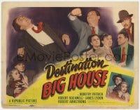 8j074 DESTINATION BIG HOUSE TC 1950 Dorothy Patrick, Robert Rockwell, James Lydon, crime!