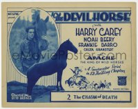 8j075 DEVIL HORSE chapter 2 TC 1932 Frankie Darro & Apache, The King of Wild Horses, Chasm of Death!