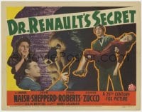 8j082 DR. RENAULT'S SECRET TC 1942 disfigured J. Carrol Naish carrying Lynne Roberts!