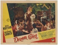 8j538 DREAM GIRL LC #4 1948 sexy Betty Hutton in fishnets standing on bar & singing!