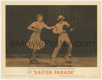 8j548 EASTER PARADE LC #4 R1962 Judy Garland & Fred Astaire playing fiddle, Irving Berlin musical
