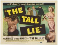 8j105 FOR MEN ONLY TC 1952 Paul Henreid, Kathleen Hughes, Tall Lie, today's most shocking scandal!