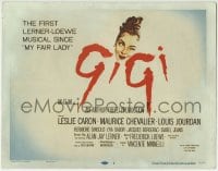 8j112 GIGI TC 1958 art of winking Leslie Caron, Best Director & Best Picture winner!