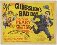 8j113 GILDERSLEEVE'S BAD DAY TC 1943 art of Harold Peary, radio's heavyweight chump of hilarity!