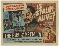 8j115 GIRL IN THE KREMLIN TC 1957 Stalin's weird fetishism, strange rituals + Zsa Zsa Gabor!
